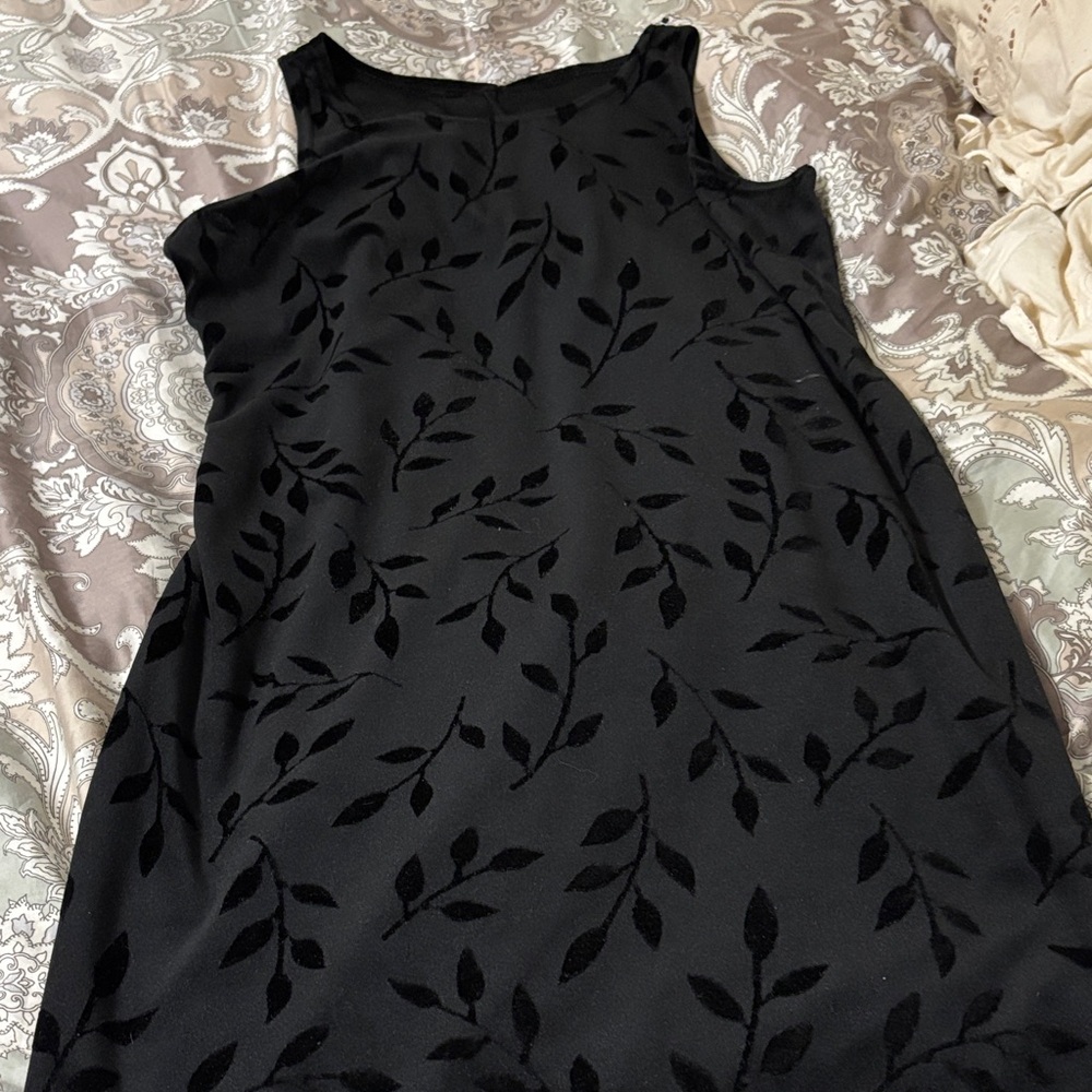 Vintage Elegant Black Sleeveless Dress